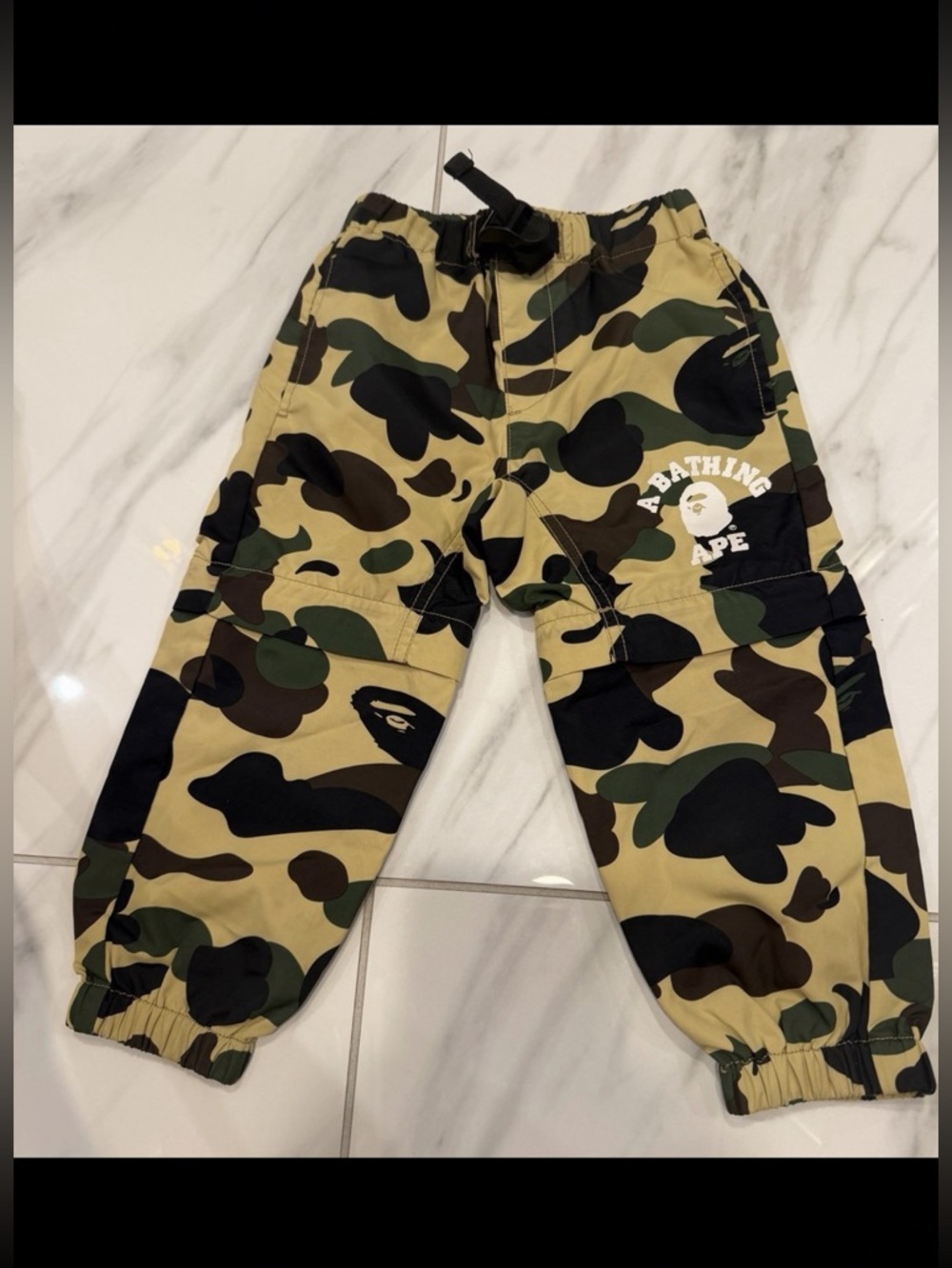 Bape kids camo pant and beach shorts size：90 cm